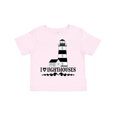 

Inktastic I Love Lighthouses Gift Toddler Toddler Girl T-Shirt