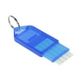 thumbnail image 4 of Uxcell 55x28mm Plastic Key Tags with Split Keyring Blue 20 Count, 4 of 4