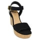 thumbnail image 1 of SANDALIA DE VESTIR MILAGROS MUJER NEGRO BUCK 50000 LEON  50000p, 1 of 4
