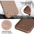 thumbnail image 5 of Smooth Liquid Silicone Case for iPhone 17 Pro Max 6.9", Shockproof Protective Phone Cover,Brown, 5 of 6