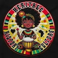 thumbnail image 2 of Black Heritage History Culture Youth T Shirt Tee Girls Infant Toddler Brisco Brands 6M, 2 of 3