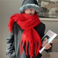 thumbnail image 1 of Bufanda de mujer estilo coreano de moda que combina con todo estudiante cálido mohair bufanda gruesa chal hombres pareja, 1 of 6