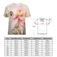 thumbnail image 2 of Bee And Flowers T-Shirts Casual T-Shirt Short Sleeve Women Trendy Tshirt Beach Custom Tops, 2 of 5