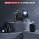 thumbnail image 3 of Salange HY320 Max Proyector de Vídeo Portátil Nativo 1080P 4K Android 11 Wifi6 BT5 Corrección Keystone Automática Tiro Corto con Certificación Netflix, 3 of 7