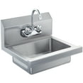 thumbnail image 3 of KFFKFF Industrial Hand Wash Station with Tap, Certified Stainless Steel Basin for Cleaning, Compact Hand Cleansing Sink, Wall-Fixed Utility Basin for Eatery, Cooking Area, Pub, Garage and Residence, 3 of 8
