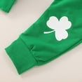 thumbnail image 5 of GUNIA Boys St Patricks Outfit Toddler Baby Boy Summer Short Sleeve Letter Print Stripe T Shirt With Elastic Waist Shorts Summer St. Patrick'S Day Outfits Clothes Set White 6-12 Months, 5 of 7