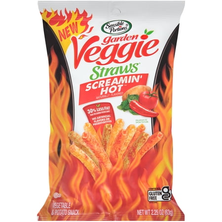 Sensible Portions Garden Veggie Straws, Screamin' Hot, 2.25 oz