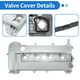 thumbnail image 4 of Tapa de válvula del motor Unique Bargains para Ford Escape 2.3L 05-08 para Ford Focus 2.0L 08-11 Tapa de balancines frontal con junta No.4S4Z-6582-CA/4S4Z-6582-C Tono plateado, 4 of 7