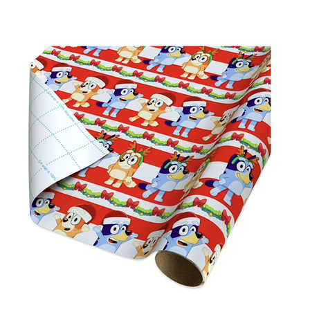 Lilo & Stitch Light Blue& PINK  Christmas Wrapping Paper, 60 Sq Ft