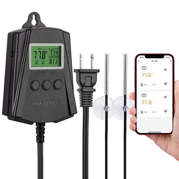 Inkbird IPT-2CH Termostato WiFi para Tapete de Calor para Reptiles 250W