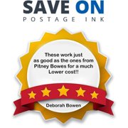 Save On Postage Ink Compatible PB 745-1 Direct Thermal Labels 4 X 6 Genuine Compatible (4 Rolls)
