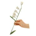thumbnail image 2 of Handmade lily of the valley bouquet finished diy wool crochet artificial flowers, 2 of 9