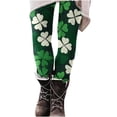 thumbnail image 5 of St Patricks Day Leggings for Women Casual Stretch Slim Fit Fashion Printed Fitness Workout Yoga Pants (XL, Black), 5 of 9