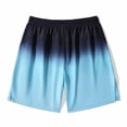 thumbnail image 2 of Miluxas Sport Shorts Men's Athletic Basketball Shorts with Zipper Pockets Workout Gym Quick Dry Long Shorts for Tennis Running Sky Blue 4(S), 2 of 9