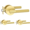 thumbnail image 1 of Matte Door Handles Interior Knurled Privacy Door Handles Heavy Duty Door Lever for Bedroom or Bathroom Reversible Keyless for Left Right Handed Doors AM, 1 of 7