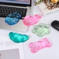 thumbnail image 4 of Reposamuñecas de gel Uxcell, soporte para muñeca para mouse en forma de ballena, almohadilla ergonómica suave de silicona, cojín cómodo para juegos de computadora, oficina y hogar, azul brillante, 4 of 6