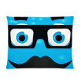 thumbnail image 1 of ARTJIA Hipster Avatar With Geek Glasses And Mustache Picture Pillow Cases 20x30 inches Two Sides Print, 1 of 1