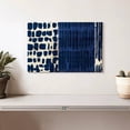 thumbnail image 2 of Elephant Stock Indigo Batik I Wall Art - Horizontal Canvas Wall Art - Living Room Wall Decor - Abstract Canvas - Blue And Beige Decor By Wild Apple Portfolio - 12" x 8", 2 of 8