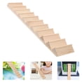 thumbnail image 2 of 1PC 1/12 Mini House Staircase Miniature Wooden Stairs Without Handrail DIY Accessory, 2 of 4