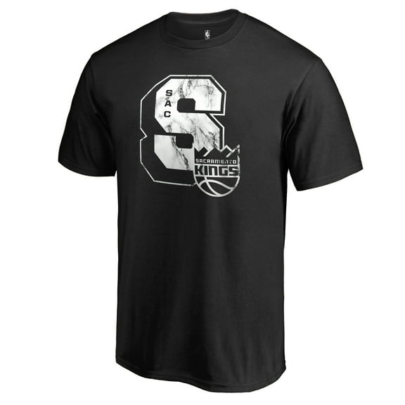 Men's Black Sacramento Kings Letterman T-Shirt