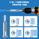 thumbnail image 3 of Para Taladros, Herramienta Pelacables, Destornillador con Portabrocas de 1/4 de Pulgada, Herramienta para Pelar y Torcer Cables Rápidamente, 3 of 5