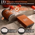 thumbnail image 3 of Rolling Knife Sharpener Kit with Diamond Discs, 15° & 20° Multi Angle Magnetic Knife Sharpener Roller Tool for Kitchen and Pocket Knives, Finger Protector, Leather Strop & Carry Bag, 3 of 3