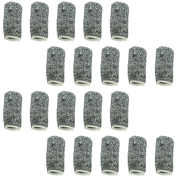 20pcs Reusable Finger Protectors Finger Guards Anti Cutting Cots for Work & Sculpture Offering Shear & Cut Resistance