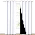 thumbnail image 1 of Paneles de cortina NICETOWN 100% opacos con forro negro de 213 x 132 cm, 1 of 8