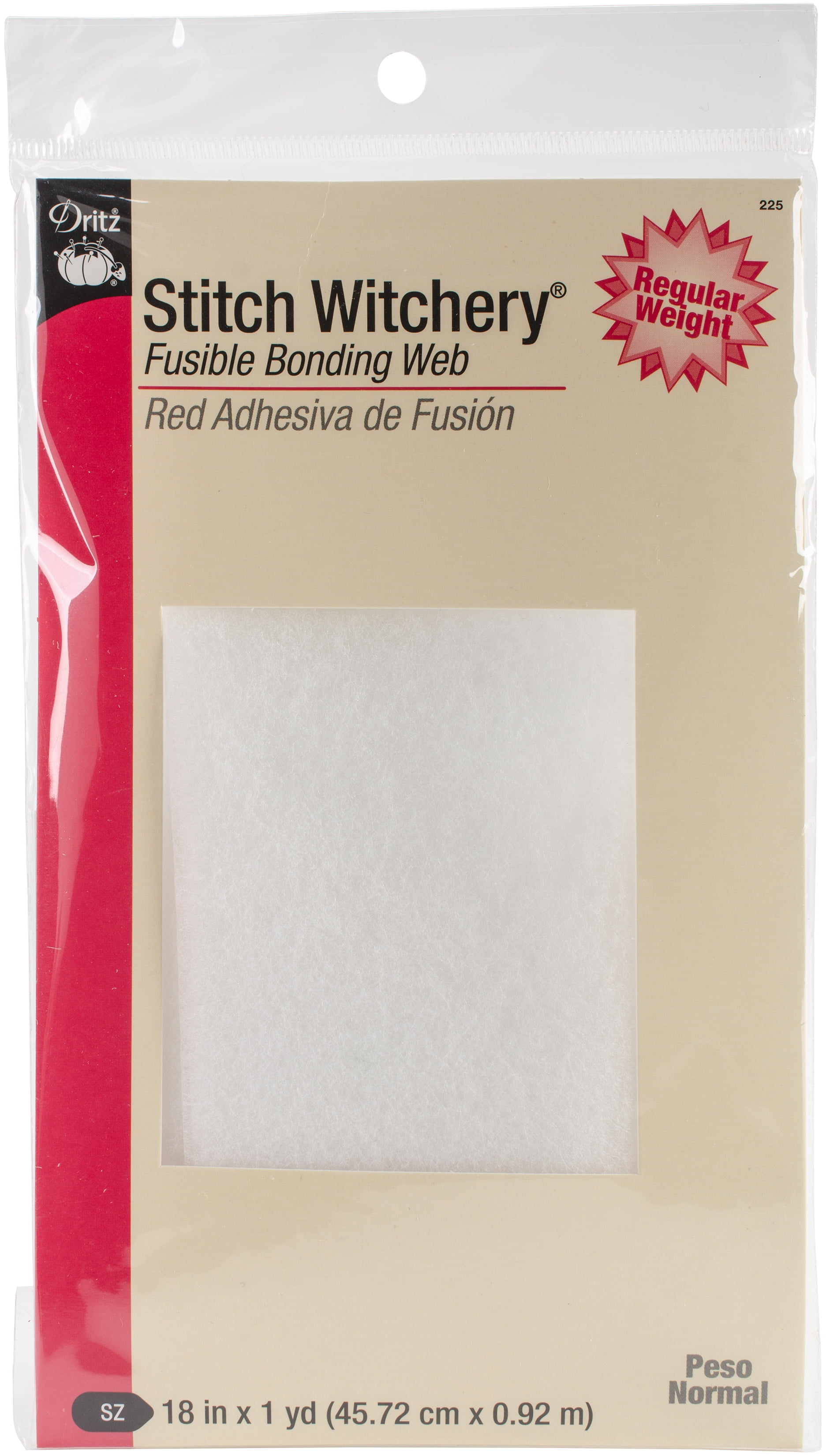 Stitch Witchery Fusible Bonding  Regular Weight18"X36" Walmart Canada