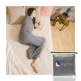thumbnail image 1 of Hug Sleep, Sleep Pod Move la Machine de Refroidissement Originale Couverture Portable Lavable + Alternative à la Couverture Pondérée comme Vu sur l'Aquarium pour Hommes, Femmes, Adolescents et Enfants, Gris, Moyen, 1 of 2
