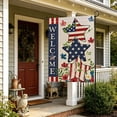 thumbnail image 5 of Yhmxh 4th of July Garden Flag 12x18 Inch Patriotic Double Sided Burlap Flag Outside, Memorial Day Welcome Flag American Stars and Stripes 250th Anniversary Flag Yard Outdoor Decoration, 5 of 7