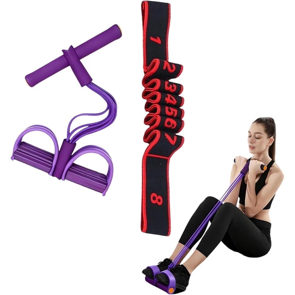 Foot Pedal Puller, Fitness Resistance Band,Fitness Stretching Yoga Resistance Strap For Full Body Stretching,