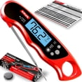 thumbnail image 1 of Digital Instant Read Meat Thermometer - Smak Waterproof Kitchen Food Cooking Thermometer with Backlight LCD - Best Super Fast Electric Meat Thermometer Probe for BBQ Grilling Smoker Baking Turkey, 1 of 7