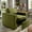Green, variant on Weston Home Glen Park Modern Linen Accent Chair with 1 Hidden Metal Wire Storage Drawer, Ivory