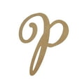 thumbnail image 1 of Wooden Letter Unfinished, Miracella Font, Craft Cutout, 1 of 2