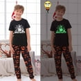 thumbnail image 2 of Shldybc Family Halloween Pjs Matching Sets 2-piece Halloween Pajamas Long Sleeve Sleepwear Jumpsuit Spiderweb Ghosts Pumpkin Skeleton Top and Pants Outfit Home wear Holiday PJS Set 10-11T Pajamas, 2 of 6