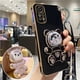 thumbnail image 3 of Quicksand Bear Holder Lanyard Phone Case For Xiaomi Redmi Note 11 8 12 10 9 Pro Max 10 5G 10s 11s 9A 9T 9C Nfc Strap Stand Cover, 3 of 5