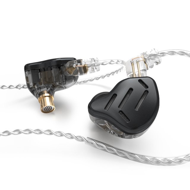 Auriculares intrauditivos KZ ZAX Auriculares deportivos con cable 0,75 mm Auriculares portátiles Cable largo Bajo estéreo Música Manos libres para caminar Correr Negro Tipo 1 seitruly EL005375-03B