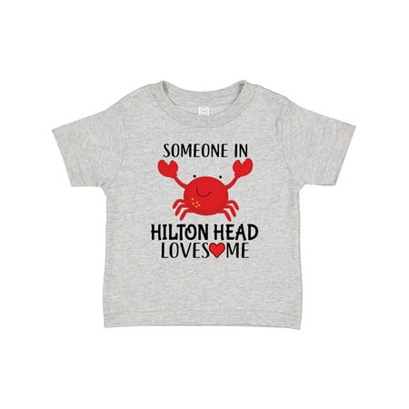 

Inktastic Someone in Hilton Head Loves Me Gift Baby Boy or Baby Girl T-Shirt