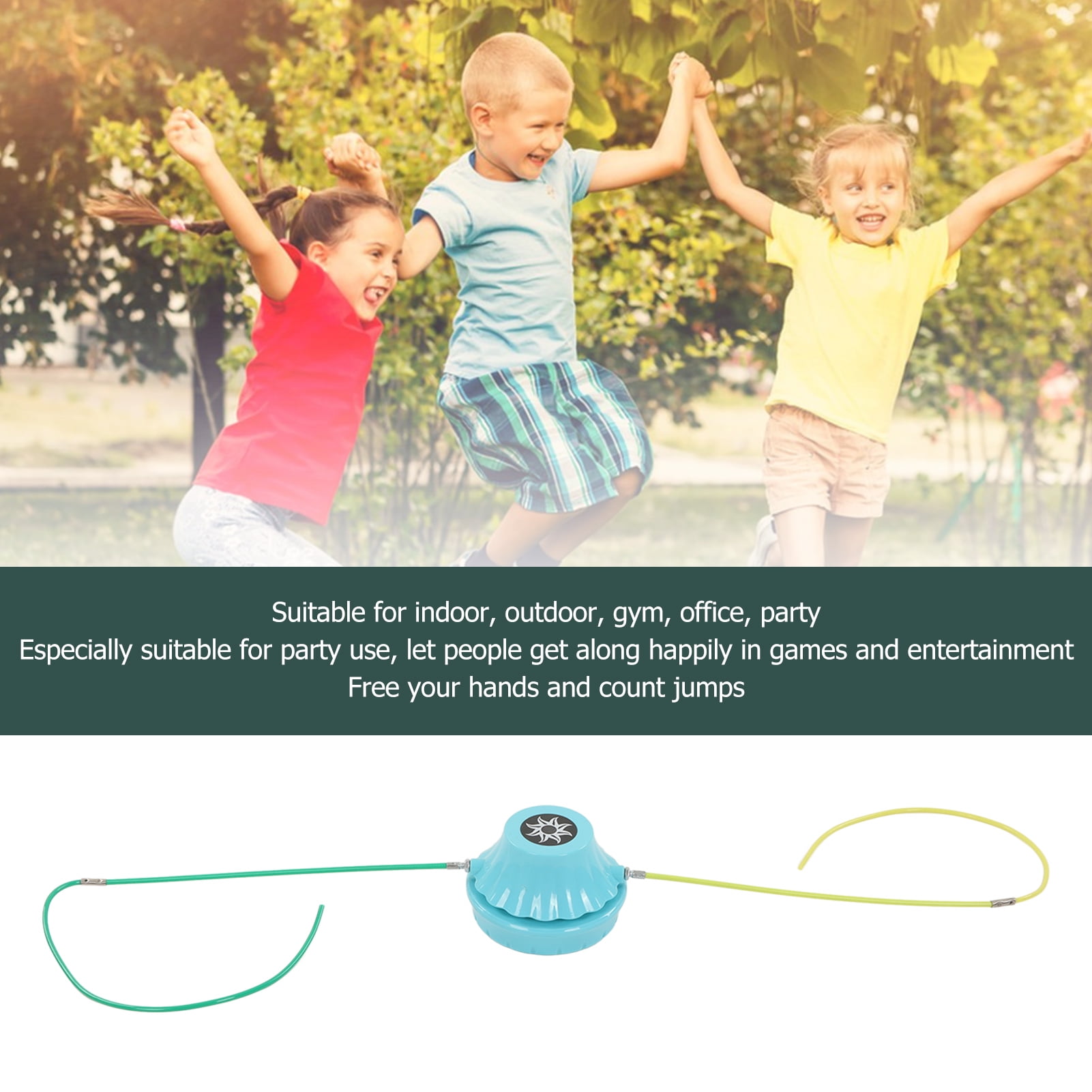 Smart Jump Rope Machine Electronic Skipping Ropes, Counting Workout Entertainment Remote Control Multiplayer Jumping Rope Groups Rope Skipping for Women Men