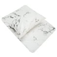 thumbnail image 5 of Marbling Nail Art - Almohada de mano de piel sintética, lavable, plegable, para mesa, color blanco, 5 of 5