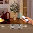 thumbnail image 3 of 5FT Artificial Olive Tree with Remote LED Lights and White Planter - Realistic Faux Plant for Home Office Decor, 3 of 8