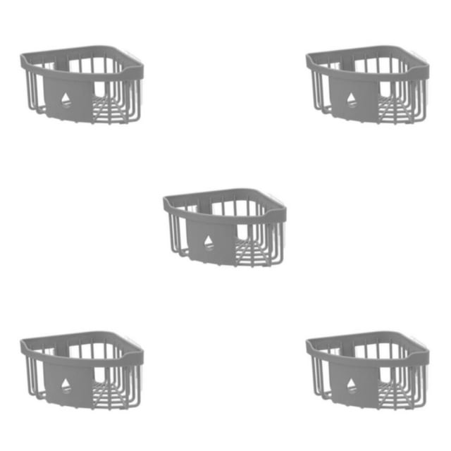 Bewildely Estante de soporte de baño soporte de almacenamiento multicolor sin perforaciones sin taladro conveniencia suministros para el hogar Type2 NO2