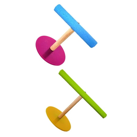 2-Piece Large Parrot Stand with Bird Toy for Office and Activity Use