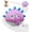 Purple, variant on Petbobi Interactive Dog Toy Ball, Usb Rechargeable 4.9" Plush Monster Ball with Washable Cover, Self Moving Toy with Barking Sounds, Gift for Small & Medium Dogs