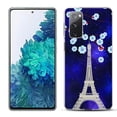 thumbnail image 1 of Slim-Fit Gel TPU Phone Case for Samsung Galaxy S20 FE 5G Fan Edition, by OneToughShield ® - Eiffel Tower Stars, 1 of 3