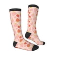thumbnail image 3 of Picia Women Crew Soft Moisture-wicking Socks Strawberry Pattern Design Cotton Socks, One Size fit All, 3 of 9