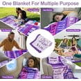 thumbnail image 6 of Mom Gifts Blanket, Birthday Gifts for Mom from Daughter Son, Dear Mom Blanket for Christmas, Anniversary, Mothers Day Soft Flannel Throw Blanket for Bed Couch 60x50 Inch, Purple, 6 of 6