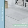thumbnail image 6 of Vellux Bliss Memory Foam Bath Rug, 17" x 24", Light Grey, 6 of 8