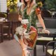 thumbnail image 3 of Balery Holiday Christmas Stars Vestidos sueltos de manga corta para mujer, vestidos de verano 2025, vestidos casuales de corte A con vuelo., 3 of 6